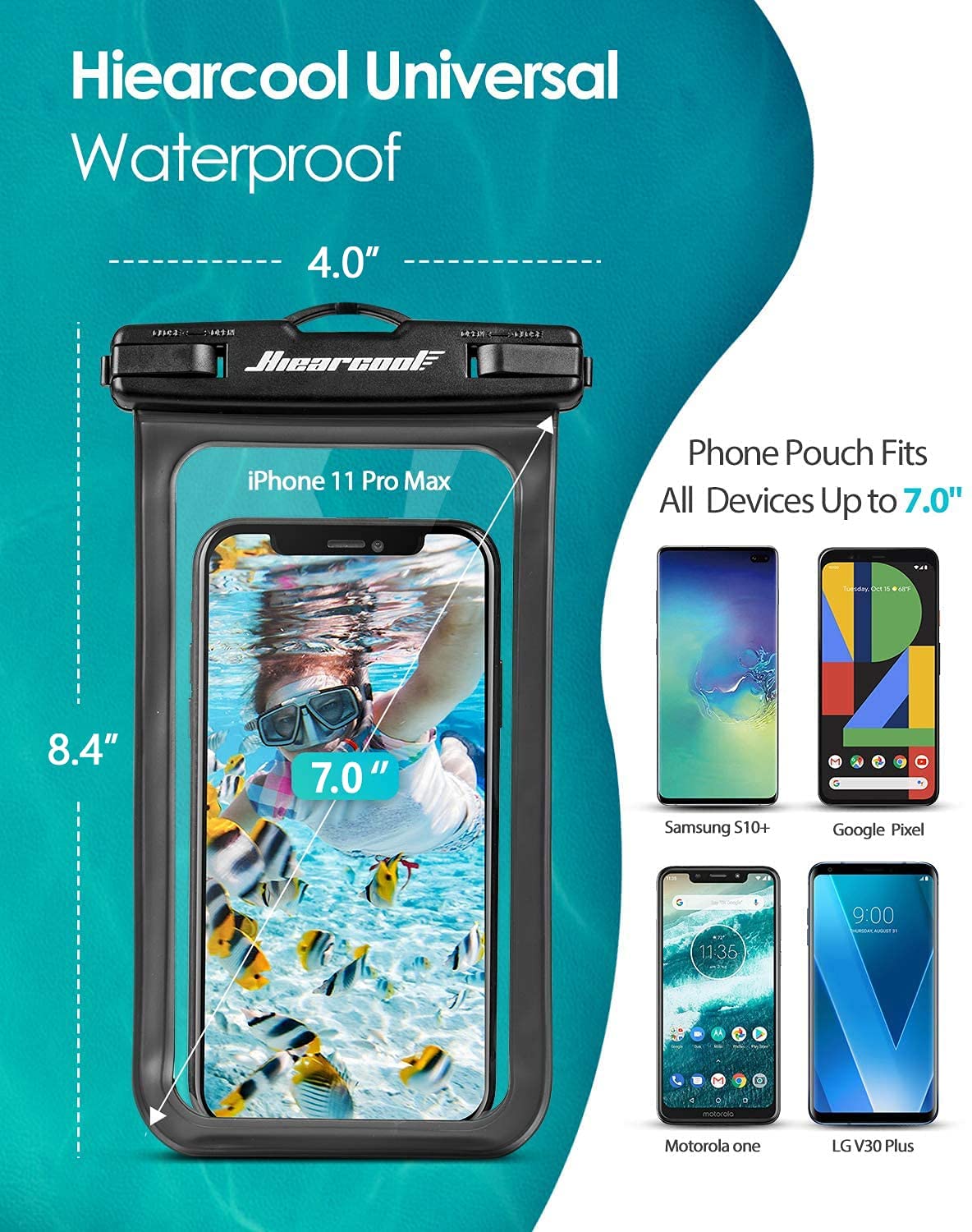 Supgear universal mobile phone sac etanche coque waterproof