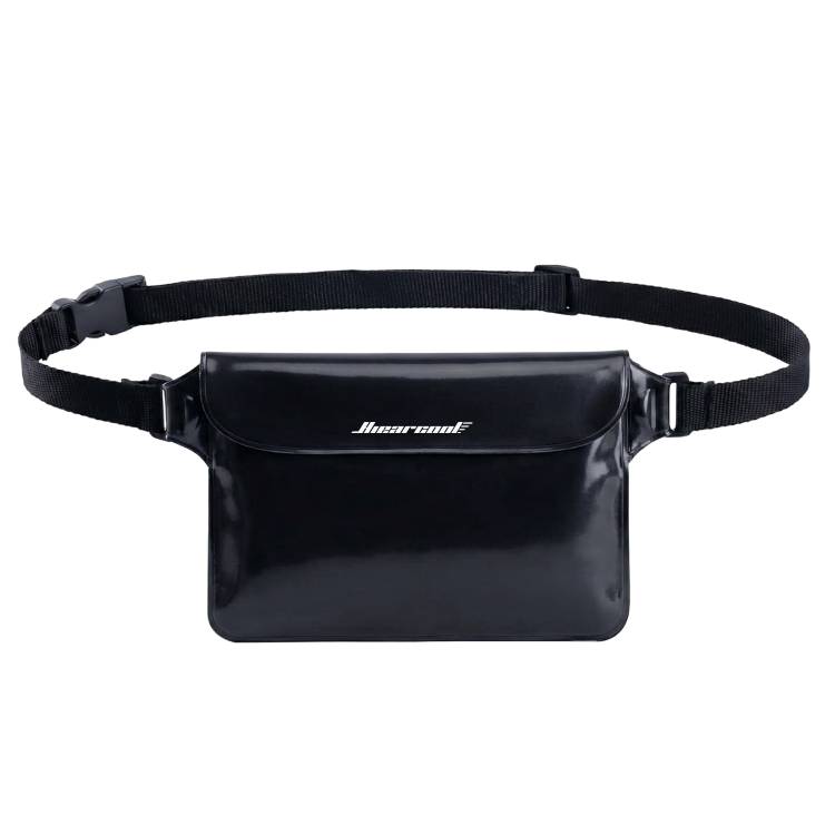 Hiearcool Waterproof Crossbody Belt Bag for Women Men,Waterproof Pouch for Phone Passport Wallet Purse with Waist Strap